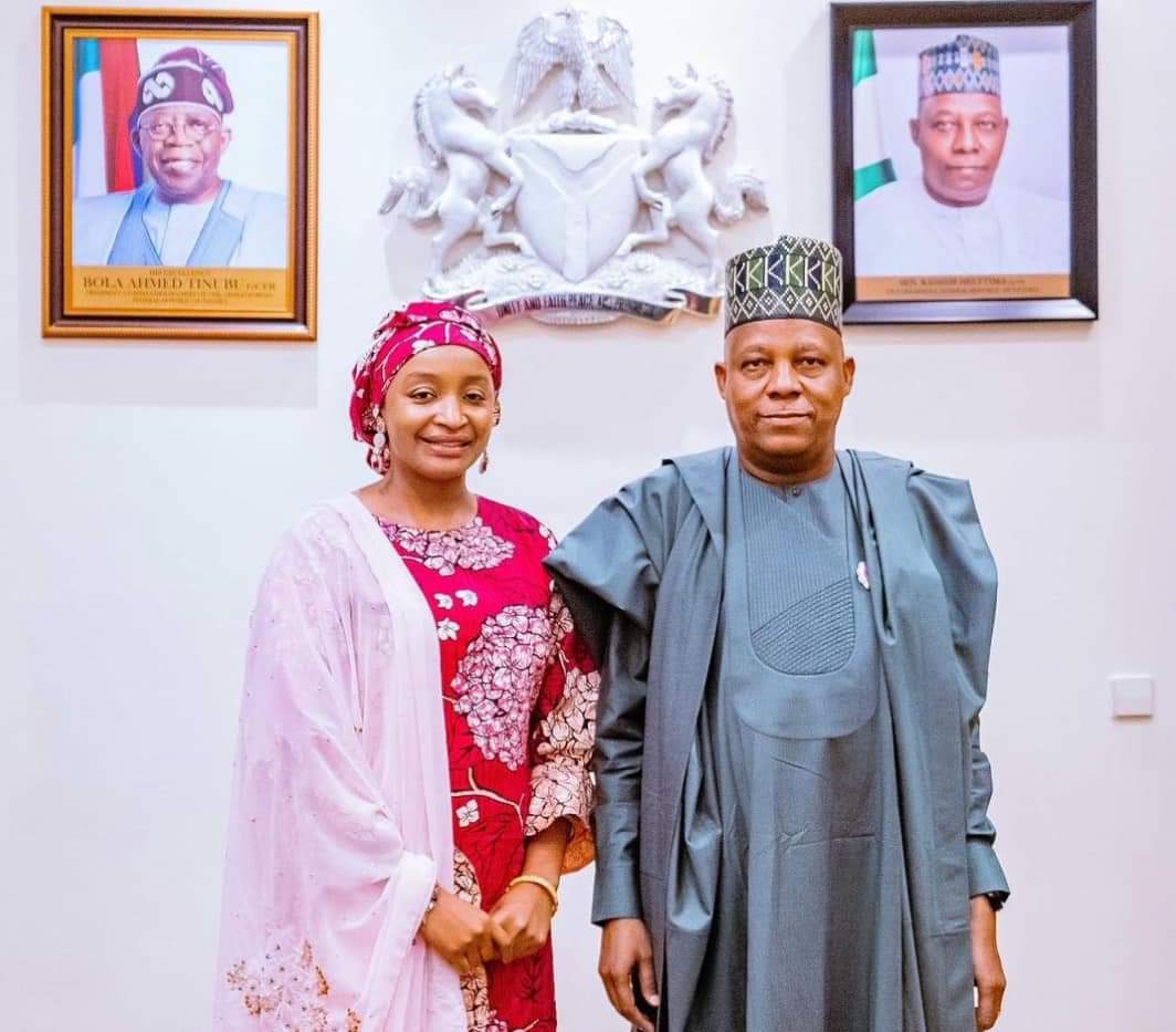 Hoton: Rahama Sadau tare da mataimakin shugaban kasa, Kashim shettima