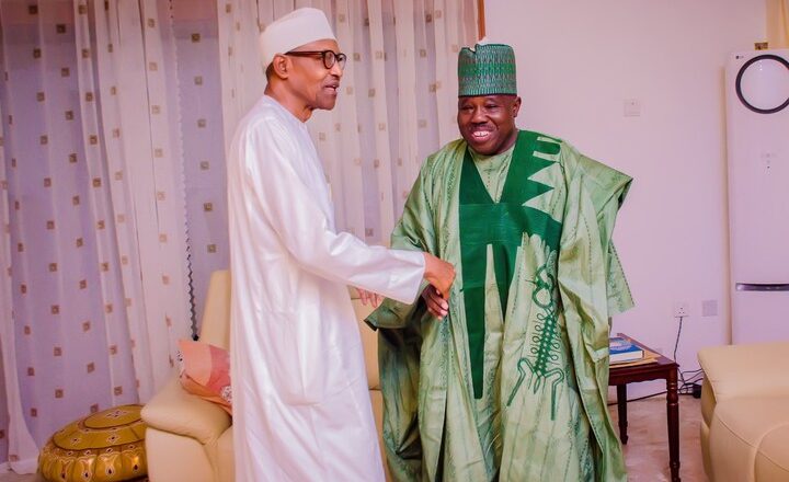 Hoto: Madu Sheriff ya kaiwa shugaba Buhari ziyara