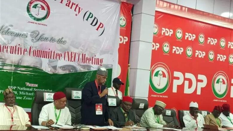 PDP Ta Sanya Ranar Da Za ta Yi Taron NEC Karo Na Biyu