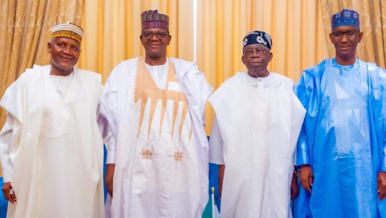 Aliko Dangote, Nuhu Ribadu, Matawalle sun yi sallar Idi tare da shugaban kasa, Tinubu