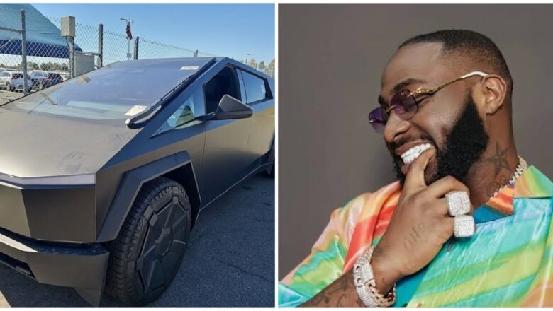 Kalli hotunan motar Tesla Cybertruck ta Naira Miliyan 224 da mawaki Davido ya siya