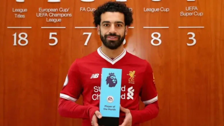 Salah ya lashe kyautar gwarzon ɗan wasan Premier na wata karo bakwai a tarihi