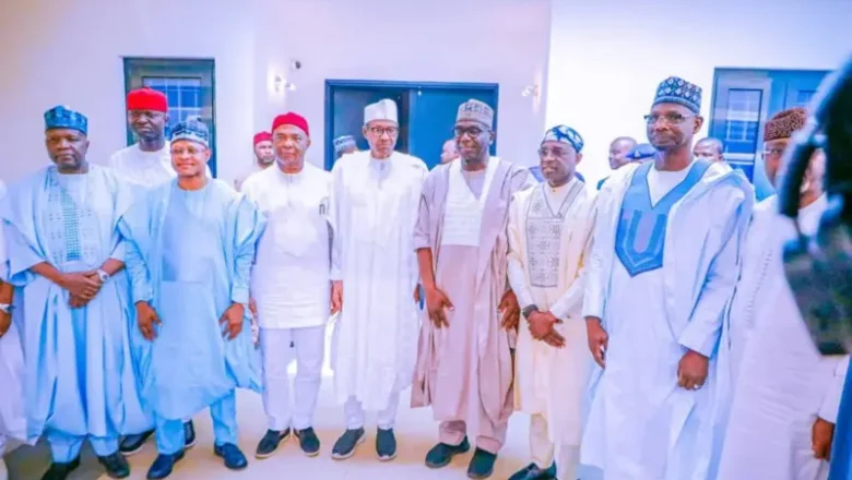 Gwamnonin APC sun kai wa Muhammadu Buhari ziyara