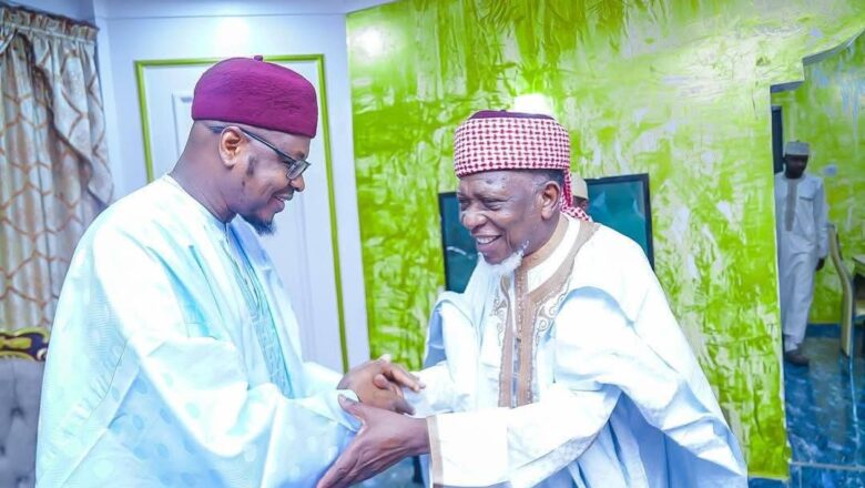 Sheik Farfesa Isa Pantami Ya Kaiwa Sheik Sani Yahaya Jingir Ziyarar Ta’aziyar Rasuwar Shaykh Saidu Hassan Jingir A Jos