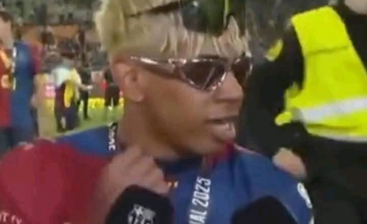 Kalli Bidiyon Lamine Yamal na chasewa da wakar Shake Body ta Skales bayan lashe kofin Copa Del Rey