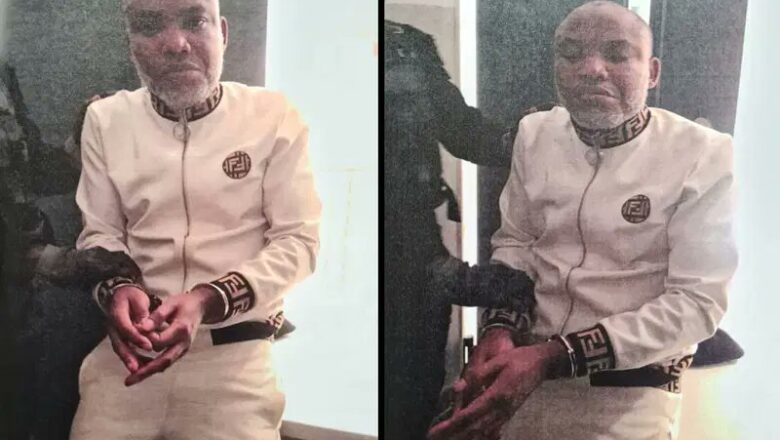 A dakin Otal Muka kama Nnamdi Kanu yana hutawa da wata mata>>Gwamnatin Tarayya