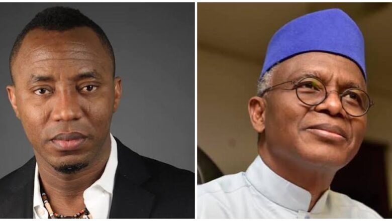 Ba su El-Rufai bane ya kamata ace suna yakin nemawa talakawa hakkokinsu ba, saboda mayunwatane da an basu abinda suke so zasu koma gidan jiya>>Sowore