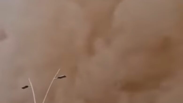 Kalli Bidiyon yanda wata Guguwa me cike da yashi ta taso ta Rufe sararin samaniyar birnin Riyadh na Saudi Arabia