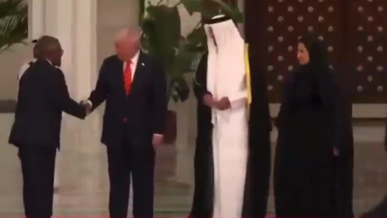 Kalli Bidiyo: Dangote na daya daga cikin wadanda suka gaisa da shugaban Amurka, Donald Trump a kasar Qatar