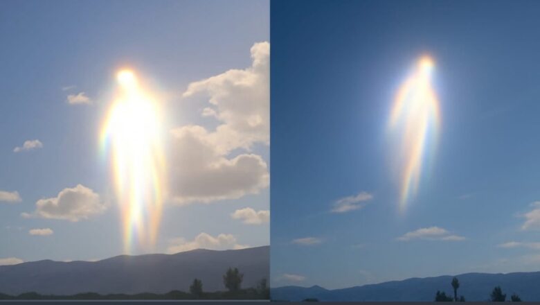 Ba AI bane: Kalli hotunan Yanda aka ga wani abu me kama da surar mutum a sararin samaniyar kasar Greece, saidai masana Kimiyya sunce kada wanda ya tayar da hankalinsa, Tauraron dan Adam ne ya hasko Duniya