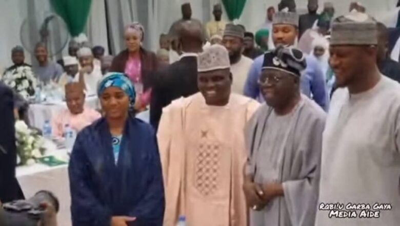 Ango Da Amarya, Wato Rarara Da Aisha Humaira Da Shugaba Tinubu A Katsina