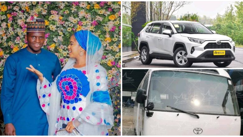 DA DUMIDUMINSA: An Gwangwaje Mawaki Rarara Da Matarsa Aisha Humaira Da Kyautar Motoci Biyu A Katsina