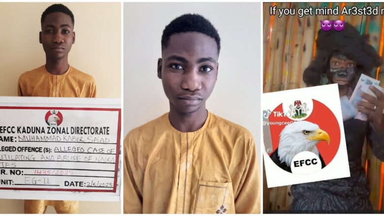 EFCC ta kama matashi bayan da yayi Bidiyo yana wulakanta Naira a Kaduna