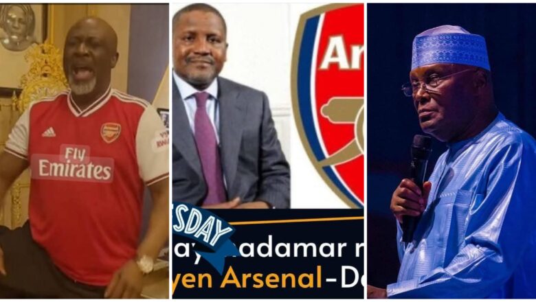 Cikin Girmamawa Muna Jajantawa Atiku Abubakar, Dangote, Sanata Saraki Da Dino Melaye Kan Rashin Nasarar Da Arsenal Ta Yi Akan PSG A Daren jiya