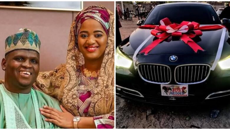 YANZU-YANZU: Wani Dan Siyasa, kuma Dan Majalisar Tarayya daga Zamfara, Hon Abdulmalik Zannan Bungudu Ya Gwangwaje Amaryar Mawaki Dauda Rarara Ayshatul Humairah Da Kyautar Sabuwar Mota kirar BMW