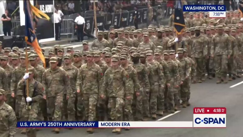 Kalli Bidiyo: Mutane na ta mamaki bayan ganin sojojin kasar Amurka ashe basu iya fareti ba