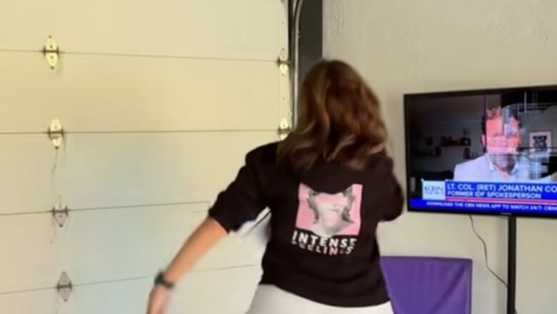 Kalli Bidiyo yanda wata baturiya ta lalata Talabijin dinta saboda bata ji dadin harin da Israyla ta kaiwa kasar Ìràn ba