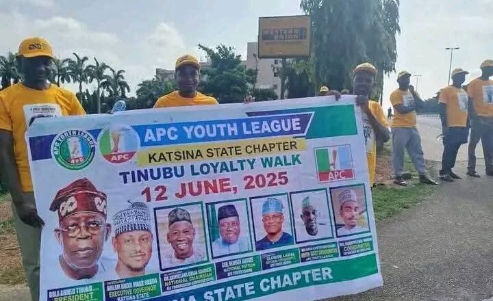 Wata Kungiya Daga Jihar Katsina Na Zanga-Zànģar Nuna Goyon Baya Ga Gwamnatin Tinubu A Abuja