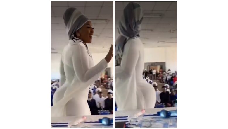 Kalli Bidiyo: Fastuwa Mace data yi shigar banza tana wa’azi a coci ta dauki hankulan maza