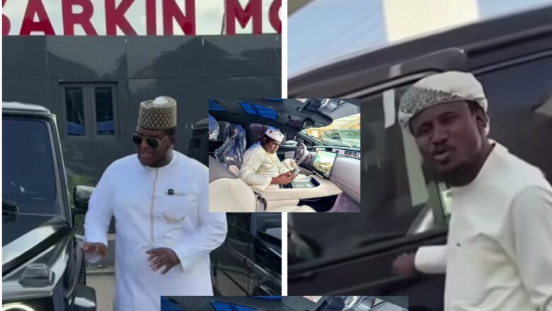 Kalli Bidiyo: A karshe dai Sarkin Mota ya raba gaddama inda ya fadi farashin motar Sarkin Waka