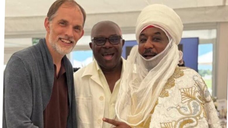 Kalli Hotuna: Sarkin Kano, Muhammad Sanusi  II ya hadu da tsohon kocin Chelsea, Thomas Tuchel