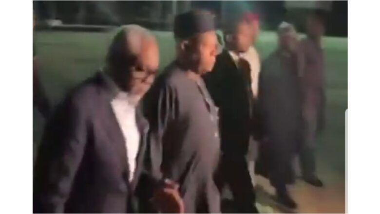 Kalli Bidiyon yanda Kashim Shettima da Femi Gbajabiamila suka tafi Landan dan tahowa da Buhari gida a masa Sutura