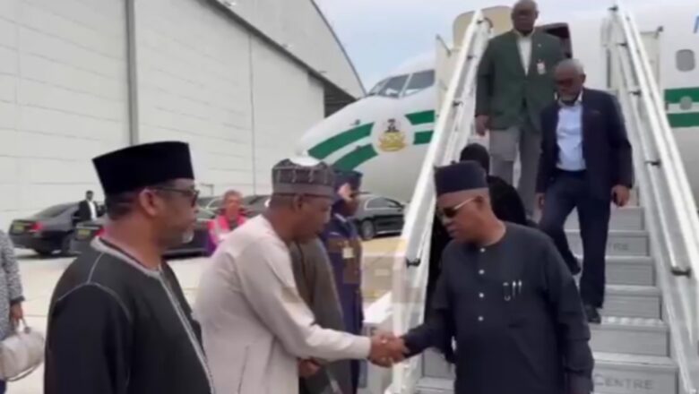 Kalli Bidiyo Da Duminsa: Mataimakin shugaban kasa, Kashim Shettima ya isa Landan
