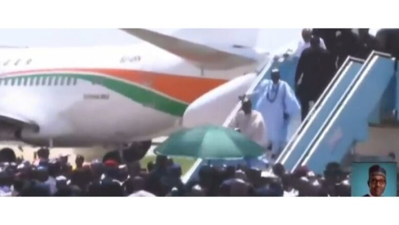 Bidiyo Da Duminsa: Shugaba Tinubu ya isa Filin Jirgin jihar Katsina dan halartar jana’izar Buhari