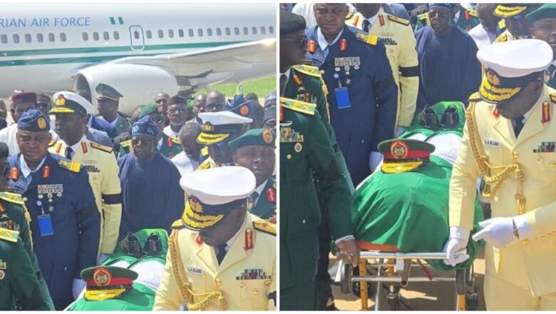 Kalli Bidiyon Yanda Yusuf Buhari, da Shugaba Tinubu da Seyi Tinubu sa sauransu sukawa Gawar shugaba Rakiya