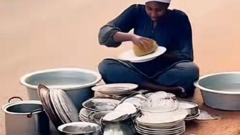 Kalli Bidiyon: Duk da cewar da ta yi ba zata yi ba, kalli yanda aka tursasawa Maryam Labarina yin wanke-wanke