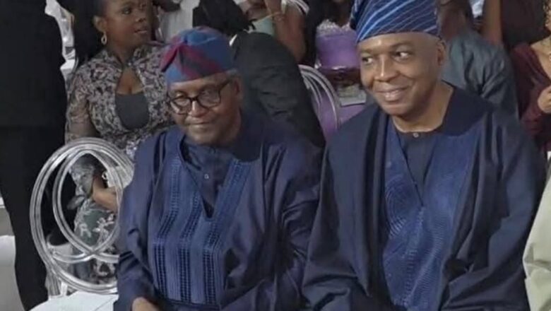 Kalli Hotunan Attajiri, Dangote da diyarsa a wajan daurin auren shahararren mawaki, Davido a kasar Amurka