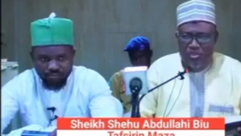 Kalli Bidiyo: Ya halatta idan kuna tafiya abinci ya kare muku, babu yanda za’a yi, ku kama daya daga cikinku ku Yqnkq ku ci, amma malamai sun ce wanda baya ajiye gemu ake Yqnkqwq>>Inji Sheikh Shehu Abdullahi Biu