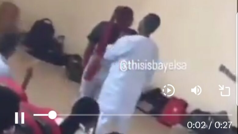 Kalli Bidiyon abinda wata dalibar jami’a tawa malaminta saboda ya kwace mata waya bayan kamata tana satar amsa, da yawa sun ce tarbiyya ta lalace