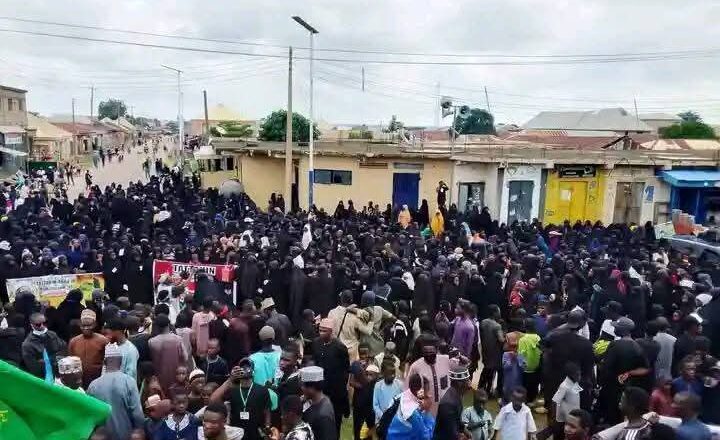 Kalli Hotuna: Dandazon Mabiya Shi’a Kenan A Lokacin Da Suka Iso Garin Zaria Bayan Tattakin Arba’in Da Suka Yi Tun Daga Kano Domin Tunawa Da Imam Hussain (AS)