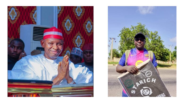 YAN,U-YANZU: Gwamnan Kano Ya Buƙaci Mutumin Dake Shirin Tattaki Zuwa Wajensa Daga Jigawa Ya Koma Gida