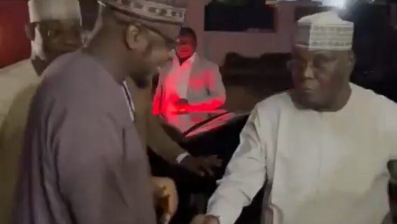 Kalli Bidiyo: Yanda Atiku Abubakar ya kaiwa Farfesa Sheikh Isa Ali Pantami ziyara a gidansa a daren jiya