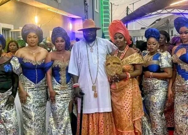 Kalli Hotuna: Shahararren me kudi a jihar Delta, Jim Brown ya auri mata ta 19