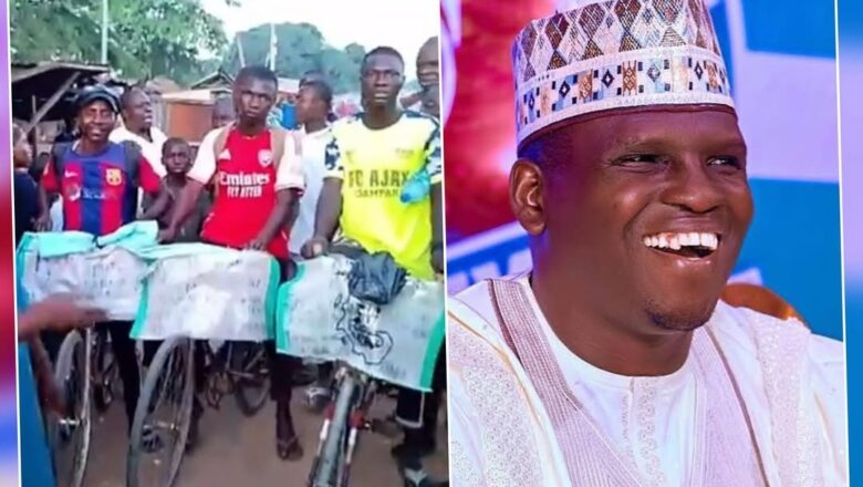 Matasa su 3 daga jihar Taraba sun tafi Abuja akan Keke dan ganawa da Rarara