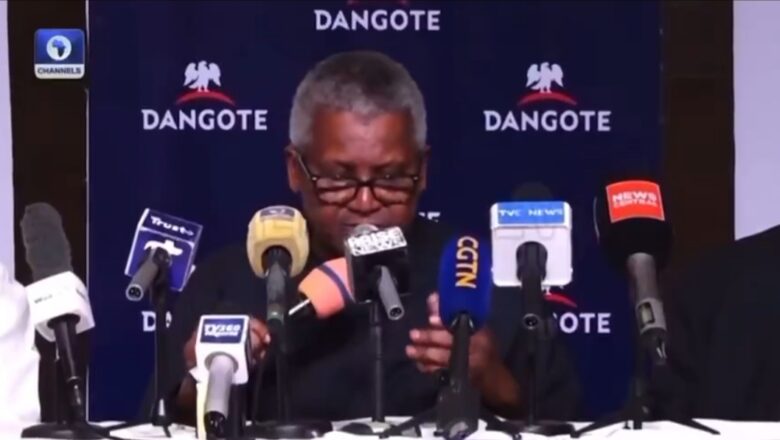 Kalli Bidiyo: Zan mayar da matatar man fetur dina me fitar da ganga Miliyan 1.4 na man fetur kullun maimakon ganga 650,000>>Inji Dangote