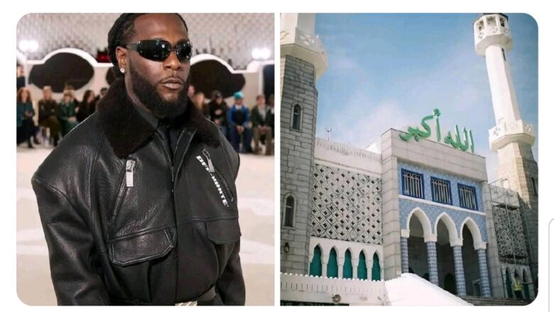 Rahotanni sun ce Kwanaki kadan da Musuluntarsa, Burna Boy zai gina Katafaren Masallaci