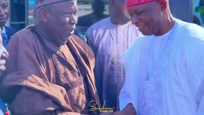 Kalli Bidiyon yanda hanya ta hada Tsohon Gwamnan Kano, Dr. Abdullahi Umar Ganduje da Gwamna me ci, Abba Kabir Yusuf
