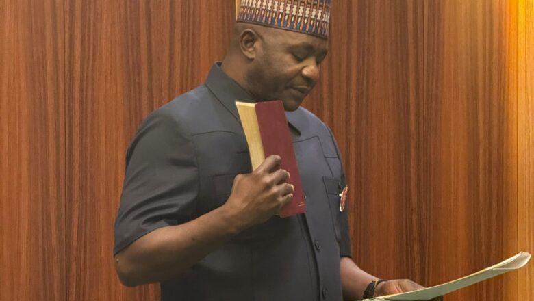 Da Duminsa: Kalli Yanda Janar Christopher Musa ya sha rantsuwar fara aiki a matsayin ministan tsaro