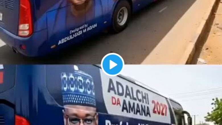 Kalli Bidiyon yanda motocin yakin neman zaben Gwamnan Jihar Gombe na Sheikh Isa Ali Pantami suka bayyana