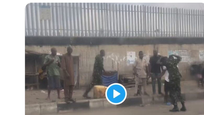 Kalli Bidiyon abinda ya faru tsakanin Wasu sojoji da wani mutum da ya jawowa sojojin Allah wadai