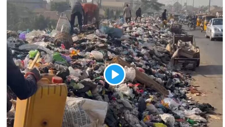 Kalli Bidiyon yanda ake zubar da shara a gefen Titi a Abuja ya jawo cece-kuce