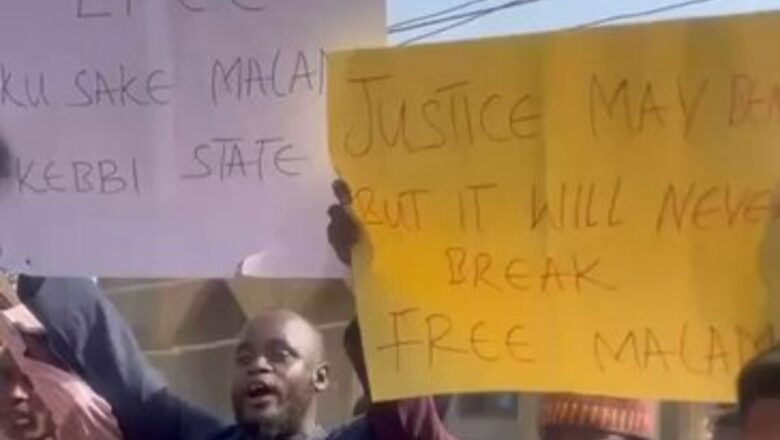 Kalli Bidiyon da Duminsa: Yanda matasa a jihar Kebbi suka fito gangami dan neman EFCC ta saki Abubakar Malami