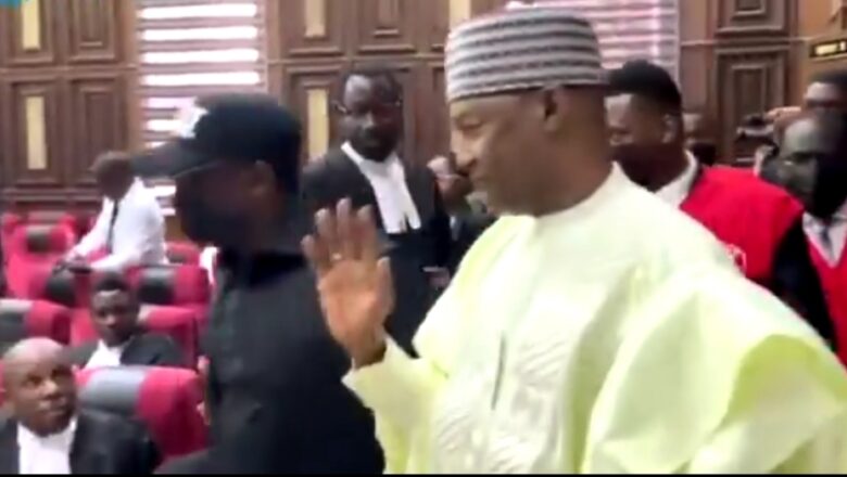 Da Duminsa:Kalli Yanda aka gurfanar da Tsohon Ministan shari’a, Abubakar Malami tare da dansa a kotu inda ake zarginsa da karkatar da Naira Biliyan 212