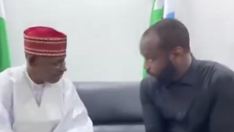 Kalli Bidiyon ganawar Gwamnan Kano, Abba Kabir Yusuf da dan shugaban kasa, Seyi Tinubu a yayin da Abban ke shirin komawa APC