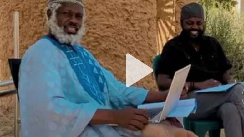 Kalli Bidiyon: Ali Nuhu da Adam A. Zango a wajan daukar wani Film nasu da ya dauki hankula