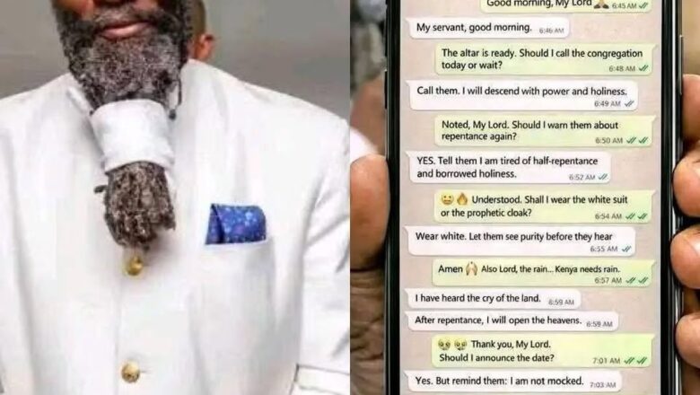 Subhanallahi: Wannan wani fasto ne da yayi ikirarin wai sun yo chat ta WhatsApp shi da Allah